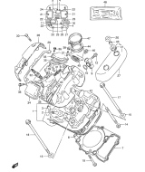 SUZUKI, VS 800 GL Intruder Y, ZYLINDER KOPF (FRONT)