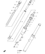 SUZUKI, VS 800 GL Intruder Y, FRONT DAEMPFER