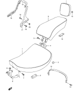 SUZUKI, VS 800 GL Intruder Y, SITZ