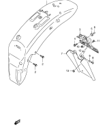SUZUKI, VS 800 GL Intruder Y, HINTERER KOTFLUEGEL