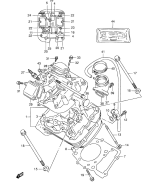 SUZUKI, VX 800 M, ZYLINDER KOPF (FRONT)