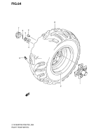 SUZUKI, LTA 750 XP US King Quad K9, RECHTES HINTERRAD