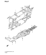 SUZUKI, LTA 750 XP US King Quad K9, RAHMEN ABDECKUNG