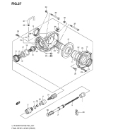 SUZUKI, LTA 750 XP US King Quad K9, KEGELRADGETRIEBE REAR