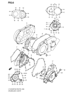 SUZUKI, LTA 750 XP US King Quad K9, KURBELGEHAEUSE ABDECKUNG