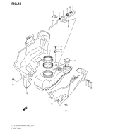 SUZUKI, LTA 750 XP US King Quad K9, TREIBSTOFF TANK