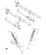 SUZUKI, GSF 650 A Bandit K5, NOCKENWELLE VENTIL