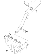 SUZUKI, GSF 650 A Bandit K5, AUSPUFF