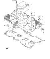 SUZUKI, GSF 650 AK5, ZYLINDER KOPF ABDECKUNG