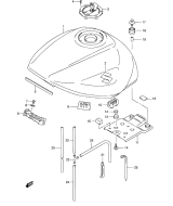 SUZUKI, GSF 650 AK5, TREIBSTOFF TANK