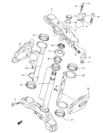 SUZUKI, GSF 650 A Bandit K5, VORDERGABEL HALTERUNG