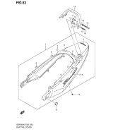 SUZUKI, GSF 650 AK5, SITZABDECKUNG