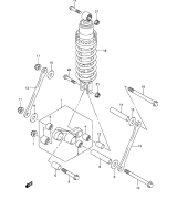 SUZUKI, GSF 650 AK5, HINTERER DAEMPFER