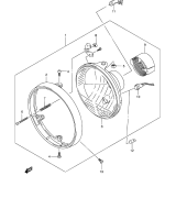 SUZUKI, GSF 650 AK5, SCHEINWERFER
