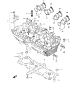 SUZUKI, GSF 650 K6, ZYLINDER KOPF