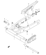 SUZUKI, GSF 650 K6, HINTERER SCHWINGARM