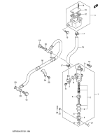 SUZUKI, GSF 650 K6, HINTERER HAUPTBREMSZYLINDER