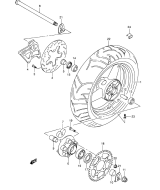 SUZUKI, GSF 650 K6, HINTERRAD