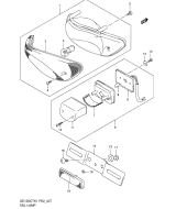 SUZUKI, UE 125 K1, RUECKLICHT