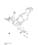 SUZUKI, UE 125 K1/K2, RAHMEN ABDECKUNG