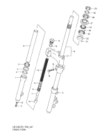 SUZUKI, UE 125 K1/K2, VOREDRGABEL