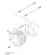 SUZUKI, UE 125 K1/K2, ZYLINDER