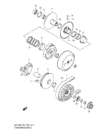 SUZUKI, UE 125 K1, GETRIEBE 1