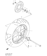 SUZUKI, Suzuki UH125 GL0 E19, VORDERRAD