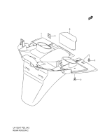 SUZUKI, Suzuki UH125 GL1 E19, HINTERER KOTFLUEGEL