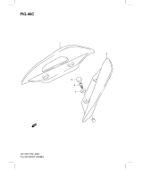 SUZUKI, UH 125 G Burgman L1/L2, BEIFAHRER HALTEGRIFF