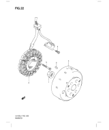 SUZUKI, UH 125 G Burgman L1/L2, ZUENDMAGNET