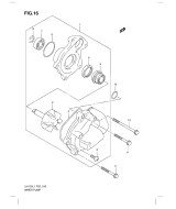 SUZUKI, UH 125 G Burgman L1/L2, WASSER PUMPE