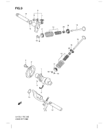 SUZUKI, UH 125 G Burgman L1/L2, NOCKENWELLE VENTIL