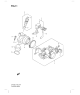 SUZUKI, UH 125 G Burgman L1/L2, DROSSELGEHAEUSE