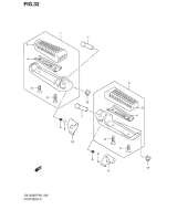 SUZUKI, UX 125 Sixteen K8, FUSSSTUEZE