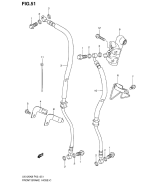 SUZUKI, UX 125 Sixteen K8, FRONT BREMS LEITUNG