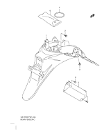 SUZUKI, UX 125 Sixteen K8/K9, HINTERER KOTFLUEGEL