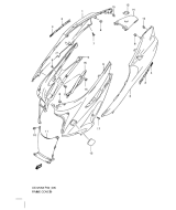 SUZUKI, UX 125 Sixteen K8/K9, RAHMEN VERKLEIDUNG