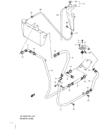 SUZUKI, UX 125 Sixteen K8/K9, KUEHLER LEITUNG