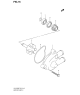 SUZUKI, UX 125 Sixteen K8/K9, WASSER PUMPE