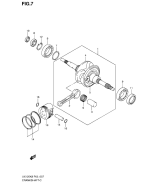 SUZUKI, UX 125 Sixteen K8/K9, KURBELWELLE