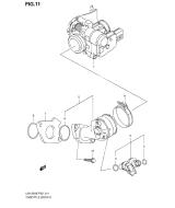 SUZUKI, UX 125 Sixteen K8/K9, DROSSELGEHAEUSE