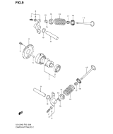 SUZUKI, UX 125 Sixteen K8/K9, NOCKENWELLE VENTIL