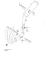 SUZUKI, GSF 650 Bandit SA L1, AUSPUFF