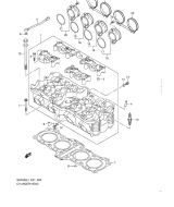 SUZUKI, GSF 650 Bandit SA L1, ZYLINDER KOPF