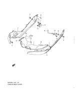 SUZUKI, GSF 650 Bandit SA L1, HAUBE KAROSSERIE ABDECKUNG