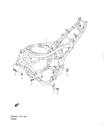 SUZUKI, GSF 650 Bandit SA L1, RAHMEN ABDECKUNG