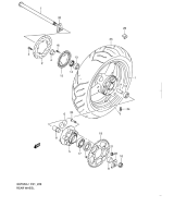 SUZUKI, GSF 650 Bandit SA L1, HINTERRAD