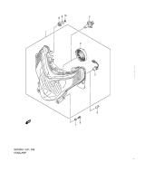 SUZUKI, GSF 650 Bandit SA L1, SCHEINWERFER