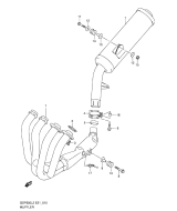 SUZUKI, GSF 650S AL2, AUSPUFF